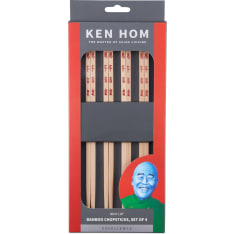 Ken Hom 4 pairs of bamboo chopsticks