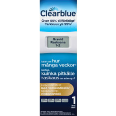 CLEARBLUE DIGIT. RASKAUSTESTI VKONÄYTTÖ