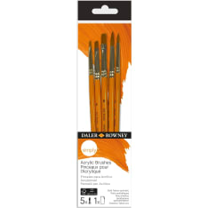 Daler-Rowney Simply Acrylic set 2  brushes 5kpl