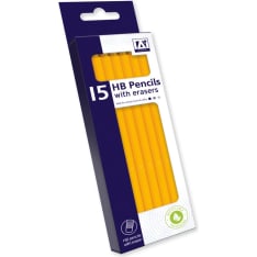 Ako 15 pcs HB pencil with eraser