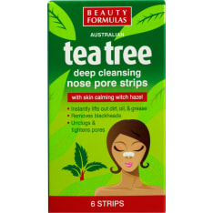 Beauty Formulas Tea Tree mustapäille 6 kpl nenälaput