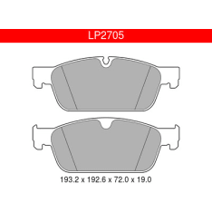 Delphi LP2705 Mercedes front brake pad kit