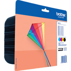 Brother LC223VALBPDR CMY four-color pack toner cartridge