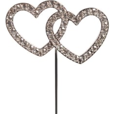 Culpitt timanttiset tuplasydämet kakunkoriste