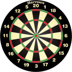 Harrows Champion Family Dart Game tikkataulu