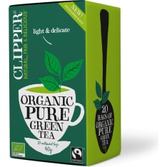 Clipper Organic pure Green Tea 40g / 20 unbleached bags