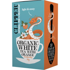Clipper Orange Flavoured Organic White Tea 34g / 20 unbleached bags