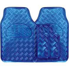 Streetwize Checker blue 4-piece car mat set
