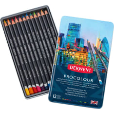 Derwent Procolour 12 värikynälajitelma