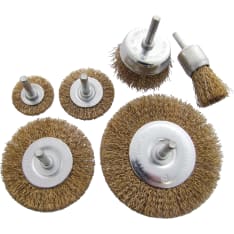Finbullet 6-piece machine steel brush set