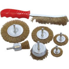 Finbullet 7-piece machine steel brush set
