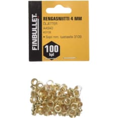 Finbullet 4mm purjerenkaat/rengasniitti 10kpl