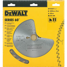 DeWalt Z30 250 mm pyörösahanterä