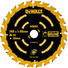 Dewalt DT10624 165x20 24T pyörösahanterä
