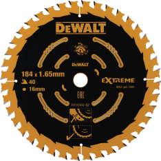 Dewalt Extreme 184x2x16mm 40t atb +5° pyörösahanterä