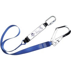 Portwest FP50 Single Webbing 1.8m Lanyard With Shock Absorber