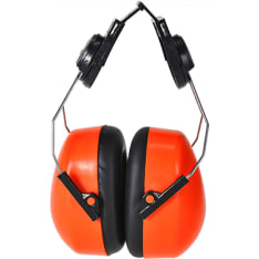 Portwest Endurance Hi-Vis PS47 orange hearing protection with quick connector