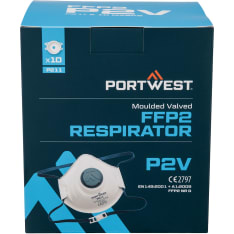Portwest P211 Moulded FFP2 Valved Respirator (Pk10)