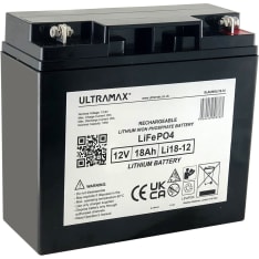 Ultramax LiFePO4 12V 18Ah akku