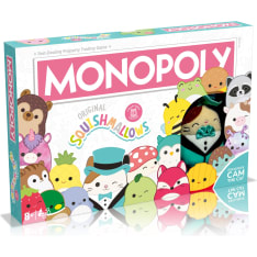 Monopoly Squishmallows lautapeli + Exclusive Cam the Cat pehmo