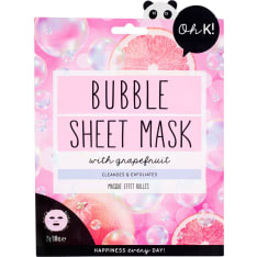 OhK! Bubble Mask with Grapefruit 25g vaahtoava kangasnaamio