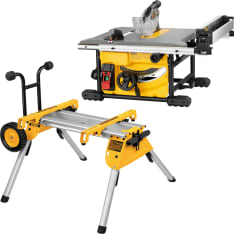 Dewalt DWE7485RS-XC pöytäsaha jalustalla