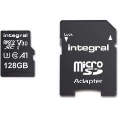 Integral MSDX128G100V30 128 GB microSDHC/XC V30 UHS-I U3 -muistikortti