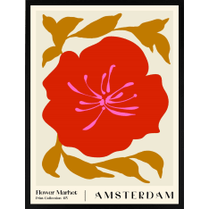 Estancia Flower Market Amsterdam 30x40cm juliste