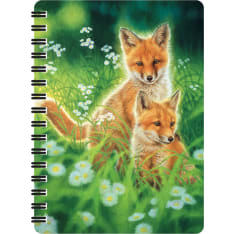 Deluxebase 3D LiveLife Jotters Spring Foxes kierrevihko