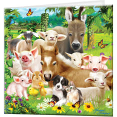 Deluxebase 3D LiveLife Baby Farm Animals Postcard