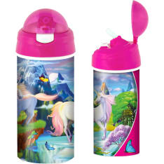 Happy Orange 3d unicorn drinking bottle