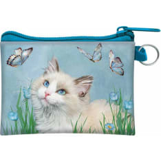 Deluxebase 3D LiveLife Coin Purse Ragdoll & Butterflies kukkaro