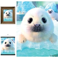 3D LiveLife Pictures Seal Pups juliste