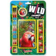 Deluxebase Wild Stationery Parrot kirjoitussetti