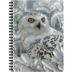 Deluxebase 3D LiveLife Notebooks Snowy Owl Sanctuary muistikirja