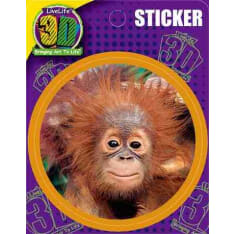 Deluxebase 3D LiveLife Stickers Baby Orangutan tarrat