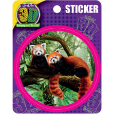 Deluxebase 3D LiveLife Stickers Red Pandas tarrat
