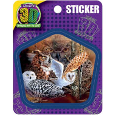 Deluxebase 3D LiveLife Stickers Owl Woods tarrat