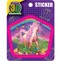 Deluxebase 3D LiveLife Stickers Pink Pony Dazzle tarrat