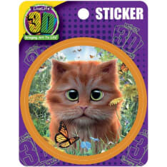 Deluxebase 3D LiveLife Stickers Ginger Kitten tarrat