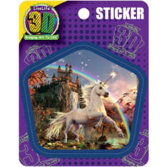 Deluxebase 3D LiveLife Stickers Unicorn Evening Star tarrat
