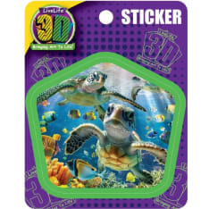Deluxebase 3D LiveLife Stickers Sea Turtle Trio tarrat