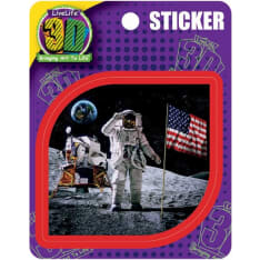 Deluxebase 3D LiveLife Stickers Moon Landing tarrat