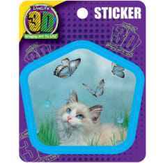 Deluxebase 3D LiveLife Stickers Ragdoll & Butterflies tarrat