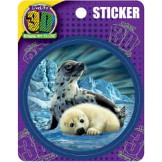 Deluxebase 3D LiveLife Stickers Harp Seal tarrat
