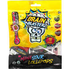 Brain Blasterz Mini Sour 108 g Lollipops
