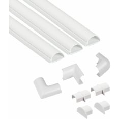 D-Line 3 pcs 30x15 mm cable channel set