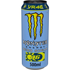 Monster VR46 ”The Doctor” Zero Sugar energy drink can 0,5 L