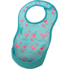 Bibetta Flamingos turkoosi ruokalappu