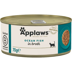 Applaws sea fish 70 g jar - broth cat food